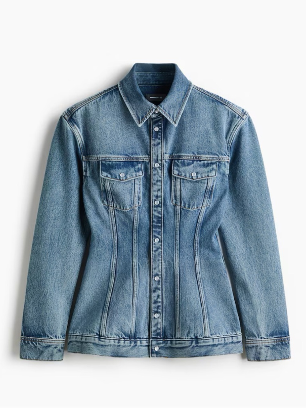 Hour glass denim jacket by wardrobeNYC